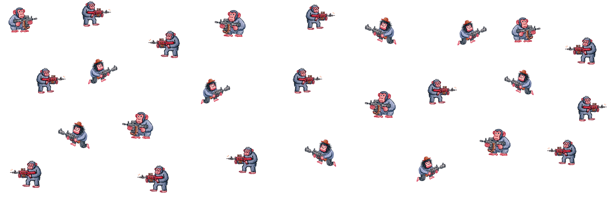 Chimpanzees outdoors