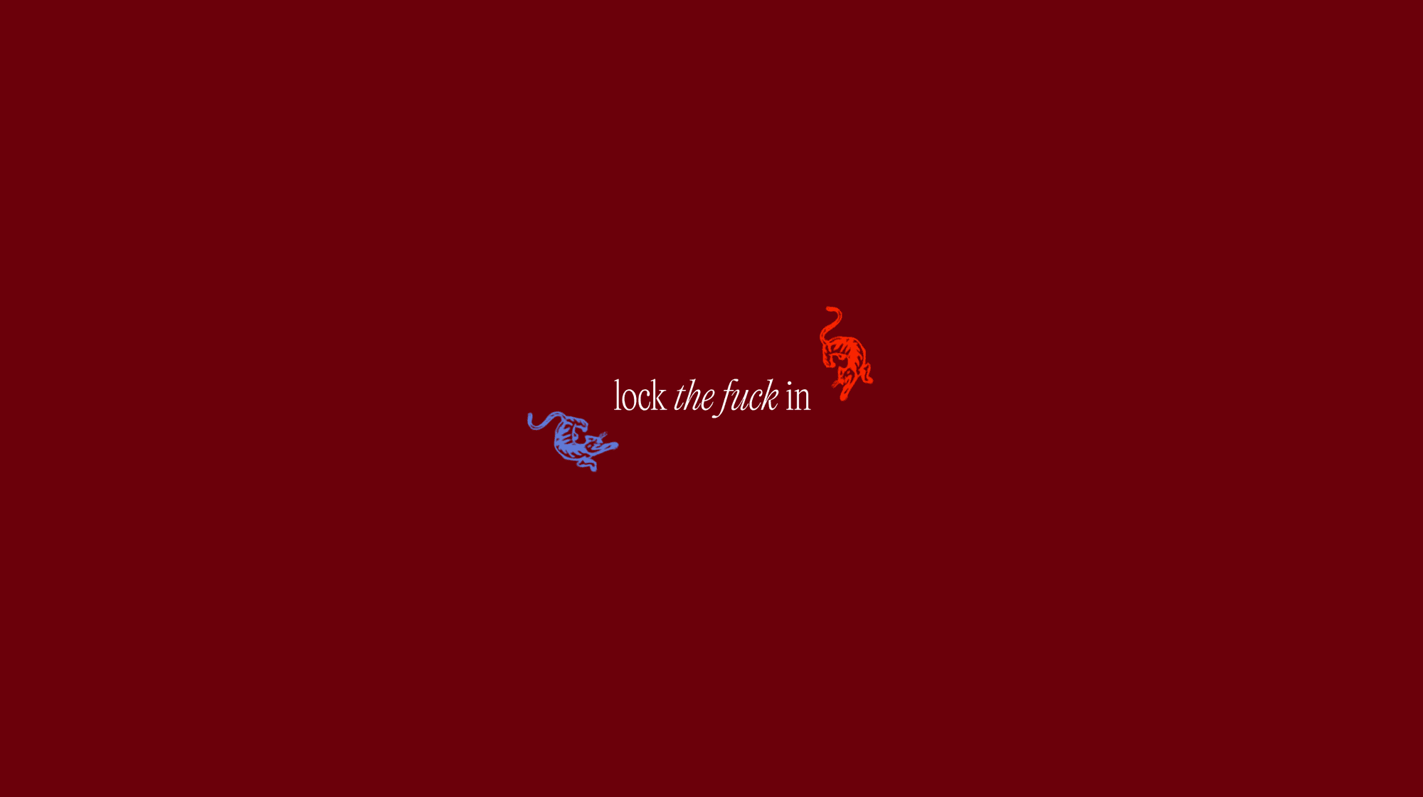 lock the fuck in